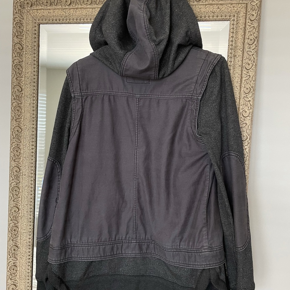 Free People Grey Patchwork Jacket - image 2